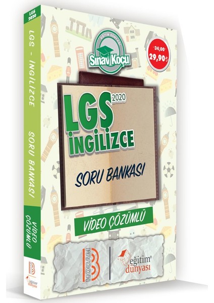 Eğitim Dünyası & Benim Hocam Yayınları - 8.Sınıf LGS Ingilizce Sınav Koçu Pekiştirme&performans Soru Bankası (Video Çözümlü)