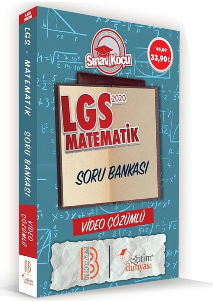 Eğitim Dünyası & Benim Hocam Yayınları - 8.Sınıf LGS Matematik Sınav Koçu Pekiştirme&performans Soru Bankası (Video Çözümlü)