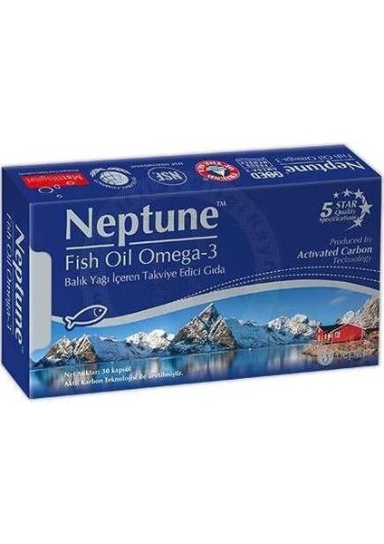 Fish Oil Omega 3 Balık Yağı 30 Kapsül