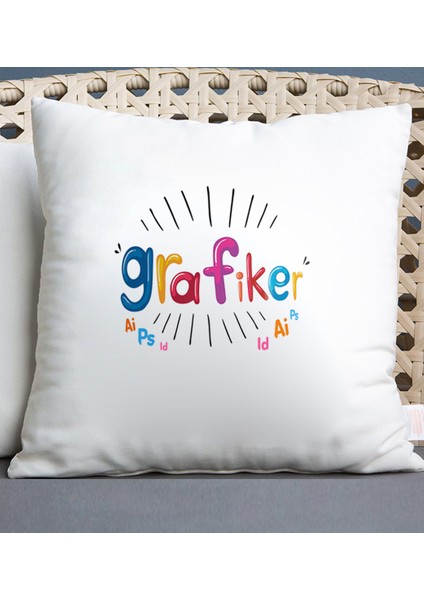Grafiker Temalı Yastık