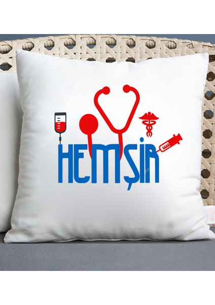 Hemsir Temalı Yastık