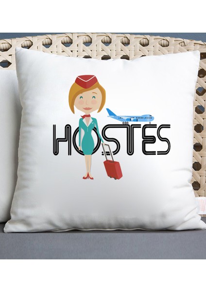 Hostes Temalı Yastık