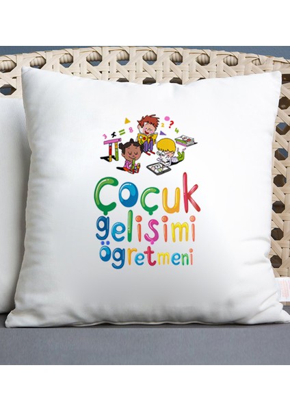 Çocuk Gelişimi Öğretmeni Temalı Yastık
