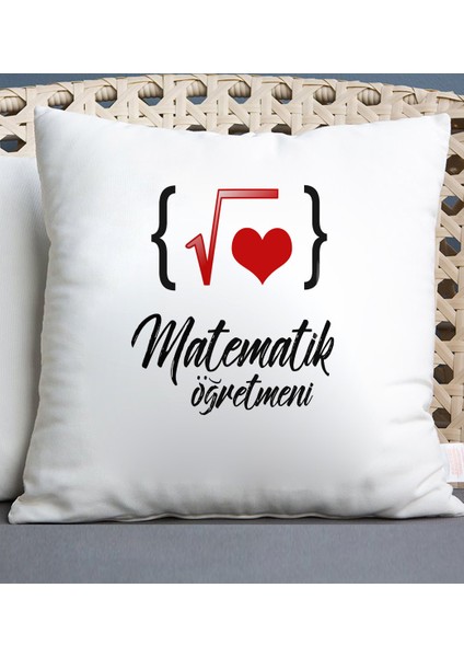 Matematik Öğretmeni Temalı Yastık