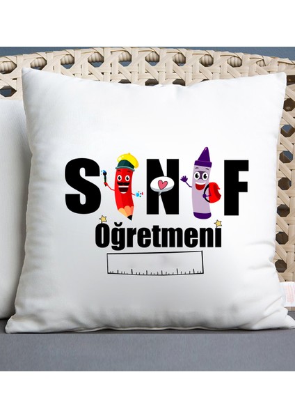 Sınıf Öğretmeni Temalı Yastık1
