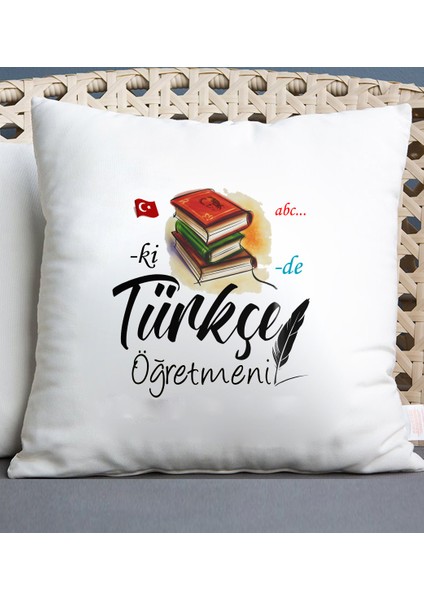 Türkçe Öğretmen Temalı Yastık
