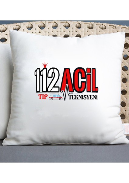 112 Tıp Teknisyeni Temalı Yastık