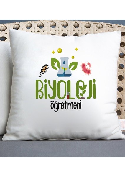 Biyoloji Öğretmeni Temalı Yastık