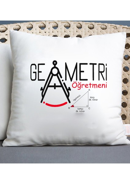 Geometri Öğretmeni Temalı Yastık