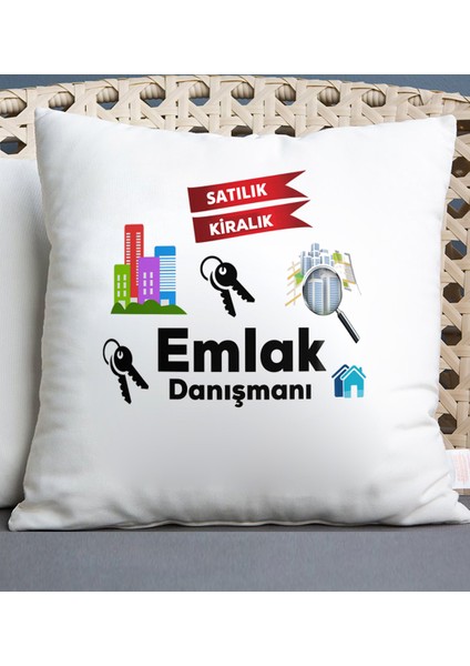 Emlak Danışmanı Temalı Yastık