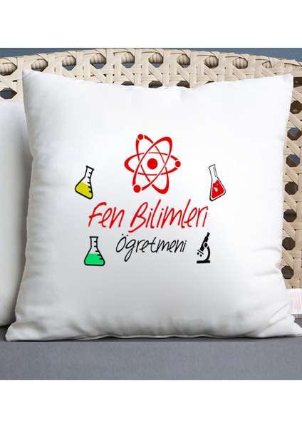 Fen Bilimleri Öğretmeni Temalı Yastık