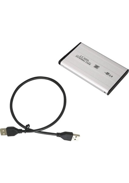 4297 2.5 Sata USB Harddisk Kutusu Gümüş