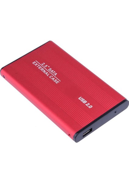 4299 2.5 Sata USB Harddisk Kutusu Kırmızı