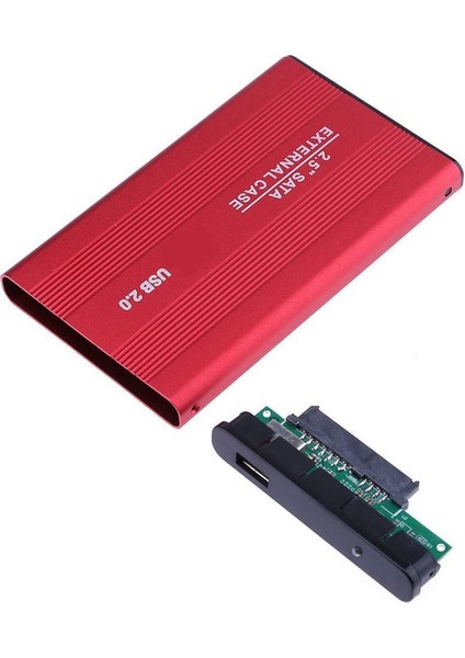 4299 2.5 Sata USB Harddisk Kutusu Kırmızı