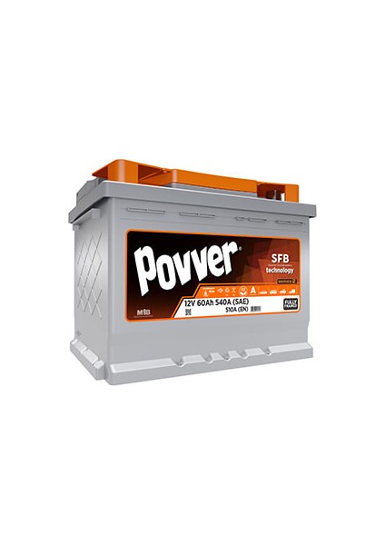 Akü 12V 60Ah SFB 540 CCA