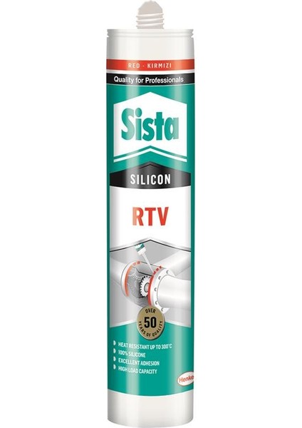 Rtv Silikon Kartuş Kırmızı 310 ml