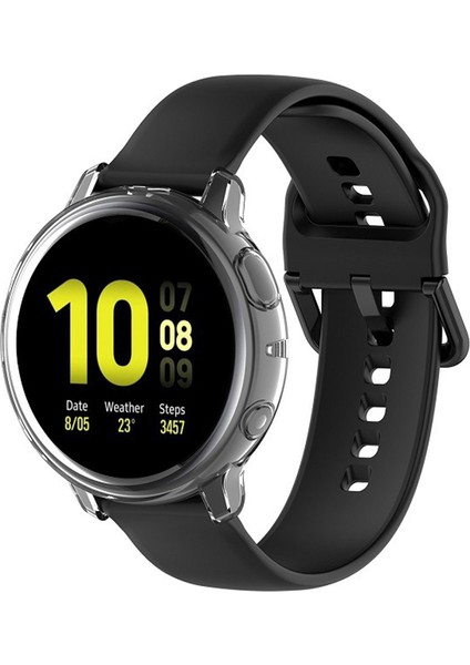 Samsung Galaxy Watch Active 2 40 mm Önü Açık Tasarım Silikon Kılıf - Şeffaf fiyatları