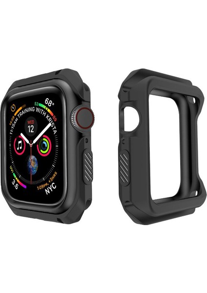 Apple Watch Uyumlu Serie 4/5 40 mm Defender Serisi Silikon Kılıf - Siyah MC1401 fiyatları