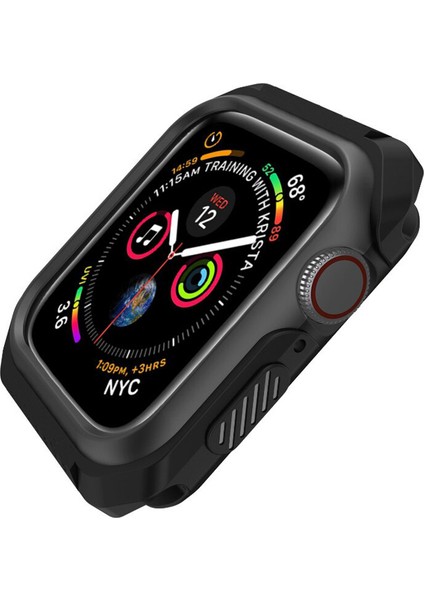 Apple Watch Uyumlu Serie 4/5 40 mm Defender Serisi Silikon Kılıf - Siyah MC1401 indirimleri