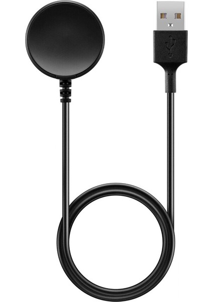 Samsung Galaxy Watch Active 2 40 mm için Manyetik Şarj Aygıtlı USB Kablo 1 mt Siyah - AL2414