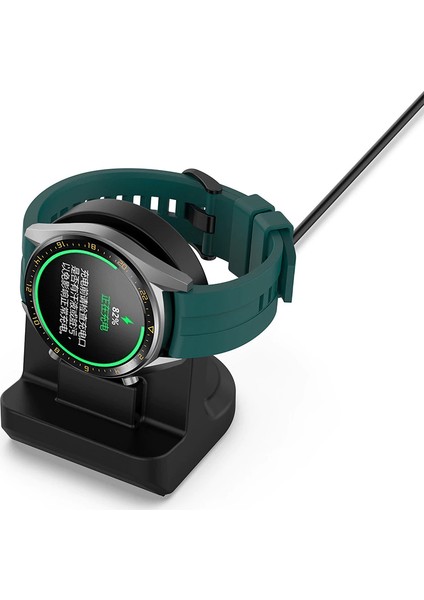 Huawei Watch GT - Honor Watch Magic için Silikon Şarj Standı Siyah - AL2417 fiyatları