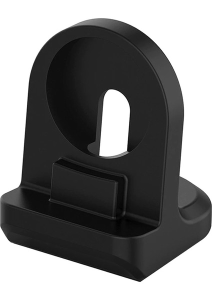 Huawei Watch GT2 46 mm için Silikon Şarj Standı Siyah - AL2417