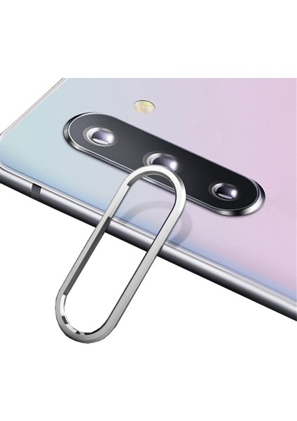 Samsung Galaxy Note 10 Kamera Lens Koruma Halkası - Açık Tasarım - Gümüş fiyatları
