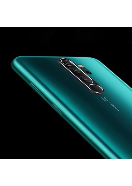 Xiaomi Redmi Note 8 Pro Kamera Lens Koruma Halkası - Açık Tasarım - Siyah