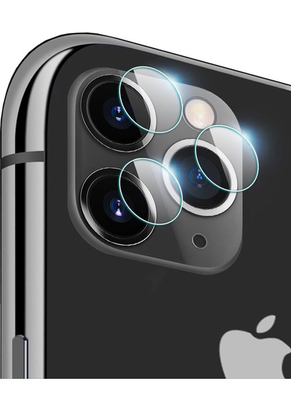 Apple iPhone 11 Pro Kamera Camı Lens Koruyucu Nano Esnek Film