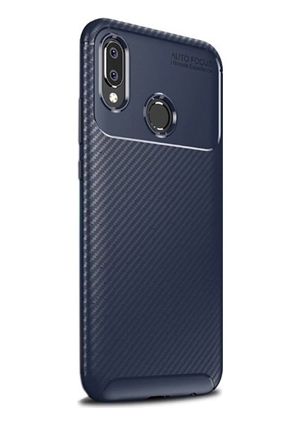 Xiaomi Mi Play Kılıf Karbon Desenli Lux Negro Silikon Lacivert