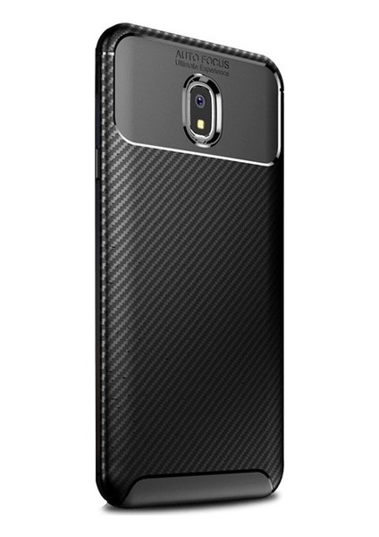 Xiaomi Redmi 8A Kılıf Karbon Desenli Lux Negro Silikon + Tam Kaplayan 6D Nano Ekran Koruyucu Siyah