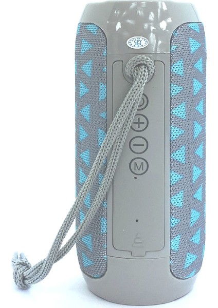 TG117 Silindir Su Geçirmez Bluetooth Hoparlör FM Radyo Açık Mavi Üçgen modelleri