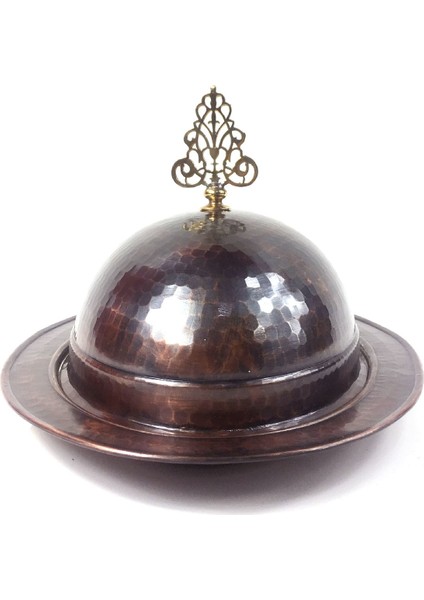 Anatolia Hünkar Şişme Kapak Kayık Bakır Sahan Antik 31cm modelleri