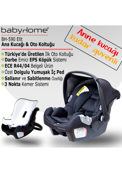 Bh 590 Elit 0 - 13 kg Oto Koltuğu Puset Taşıma Ana Kucağı Bebek Puseti