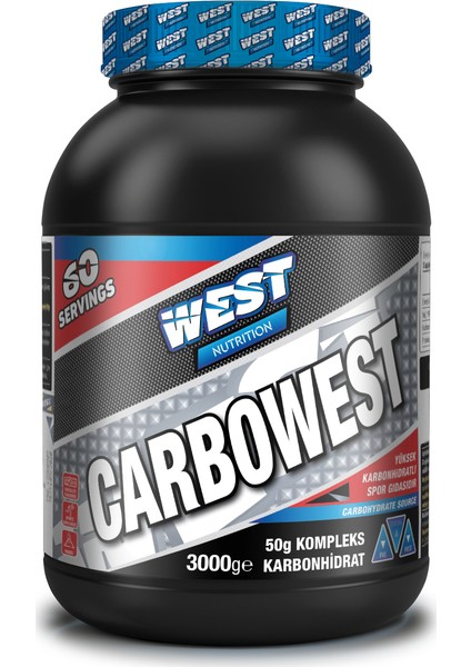 Nutrition Carbowest Karbonhidrat Tozu 60 Servis Çikolata Aromalı 3000 gr