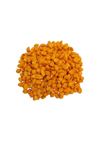 Dekoratif Taş Terraryum Taşı Akvaryum Çakıl Taşı 2 kg Turuncu