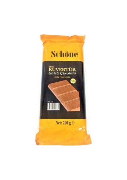 Schöne 200 gr Sütlü Kuvertür Çikolata