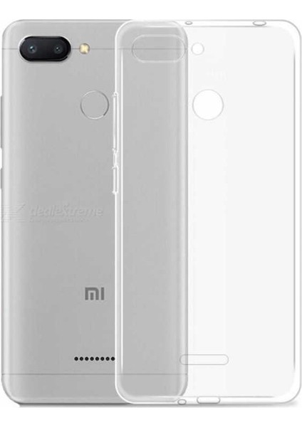Xiaomi Redmi 6 Kılıf Darbe Emici Süper Silikon Kılıf Şeffaf