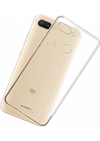 Xiaomi Redmi 6 Kılıf Darbe Emici Süper Silikon Kılıf Şeffaf