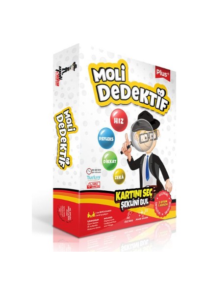 Moli Toys Dedektif Plus 2 Oyun 1 Arada Eğitici, Zeka ve Strateji Oyunu