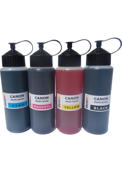 Canon Maxify 4 Renk Uyumlu 4 x 500 ml Mürekkep Dolum Seti