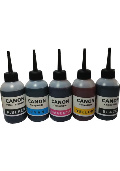 Canon PGI 550 - CLI 551 Kolay Dolan Kartuş Seti + 5 x 100 ml