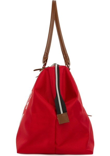 Kırmızı Baby Bag Baskılı Bebek Bakım Çantası