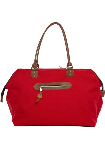 Kırmızı Baby Bag Baskılı Bebek Bakım Çantası