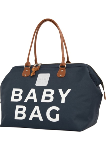 Lacivert Baby Bag Baskılı Bebek Bakım Çantası