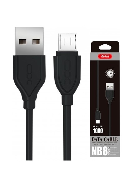 Xo Nb8 Super 1 mt 2.1A Micro USB Kablo AL-25416 - Beyaz