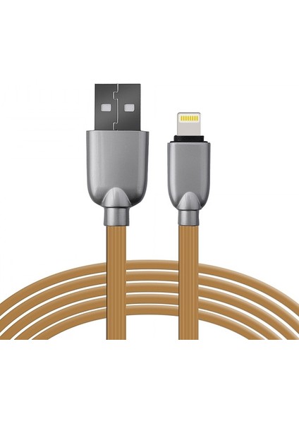 Lightning 3.0A 1.5 mm USB Kablo AL-24757 - Pembe