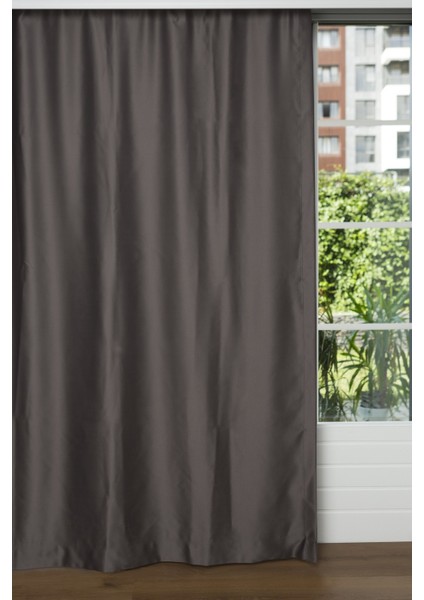 1/2 Seyrek Pileli Blackout Karartma Güneşlik Perde V14 Koyu Gri - 100 x 180 cm fiyatları