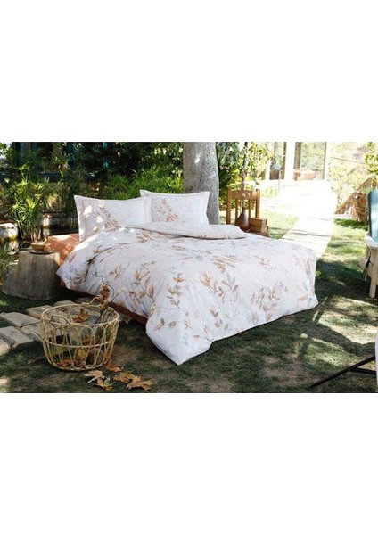 Nevresim Takımı Flanel Ck Autumn Floret Oranj
