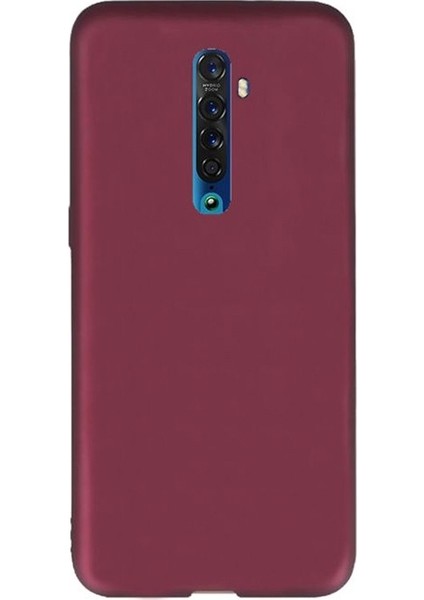 Oppo Reno 2 Kılıf Premier Silikon Esnek Koruma Mürdüm